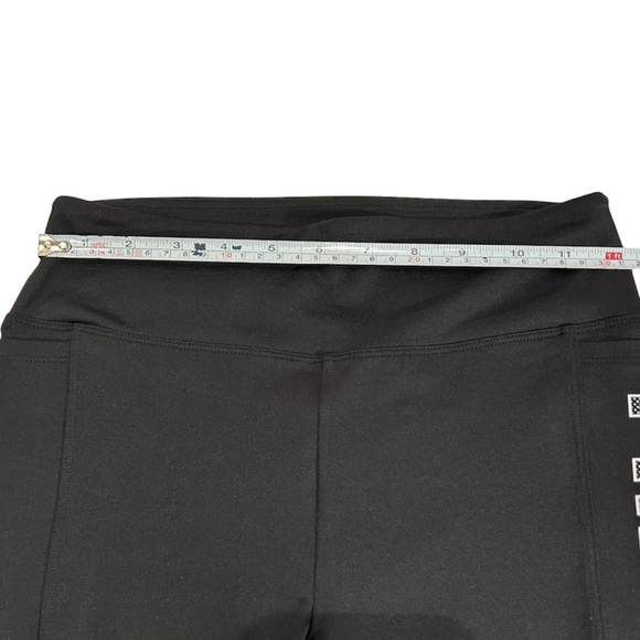 Pink Active Women's High Waist Workout Solid Black Bike Shorts Size Small - Picture 8 of 8